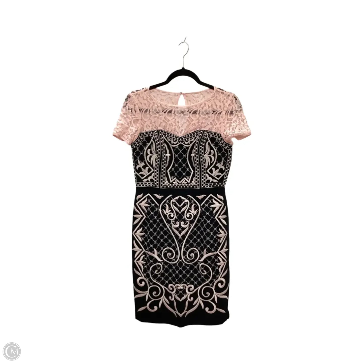 Designer Dress Party Midi By Clothes Mentor In Black, Size: 2