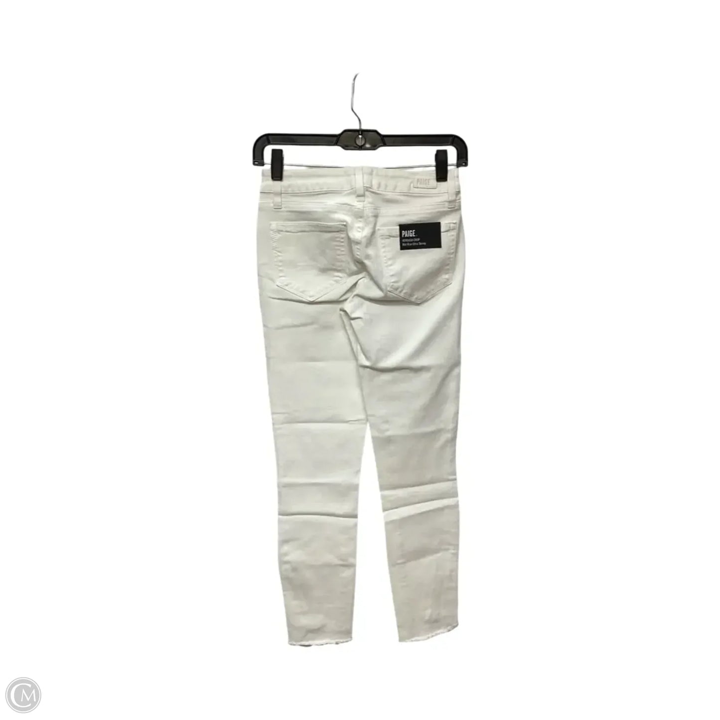 Designer Jeans Skinny By Paige In White, Size: 0