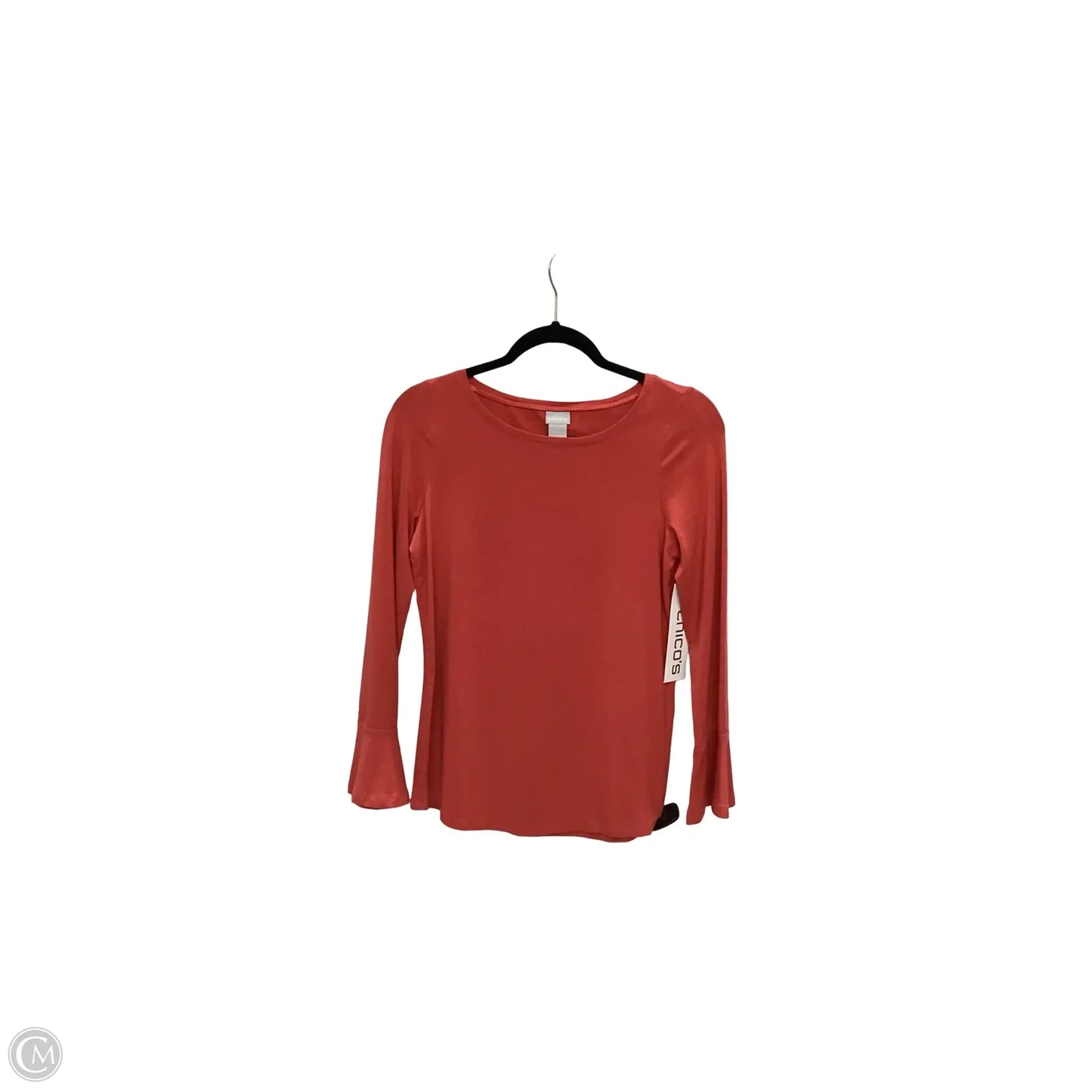 Top 3/4 Sleeve Basic By Chicos In Red, Size: 0
