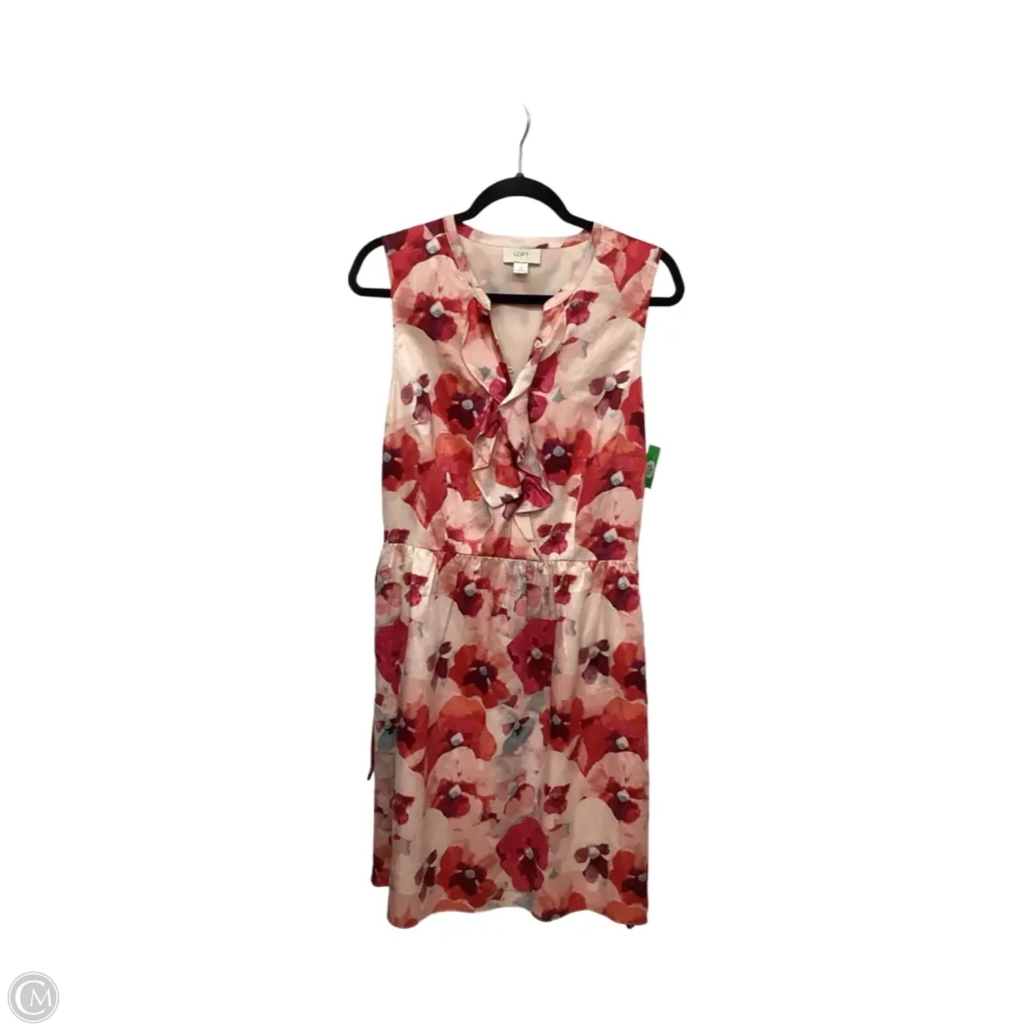 Dress Party Short By Loft In Floral Print, Size: 12
