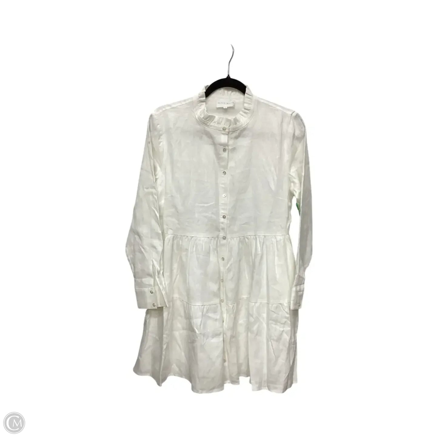 Dress Casual Midi By Clothes Mentor In White, Size: M