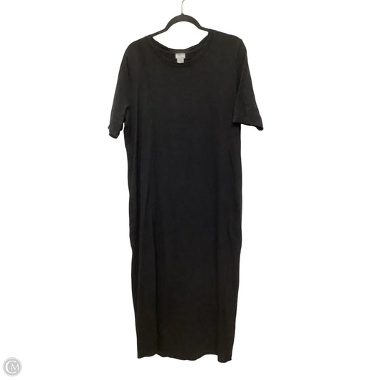 Dress Casual Maxi By Chicos In Black, Size: Xl