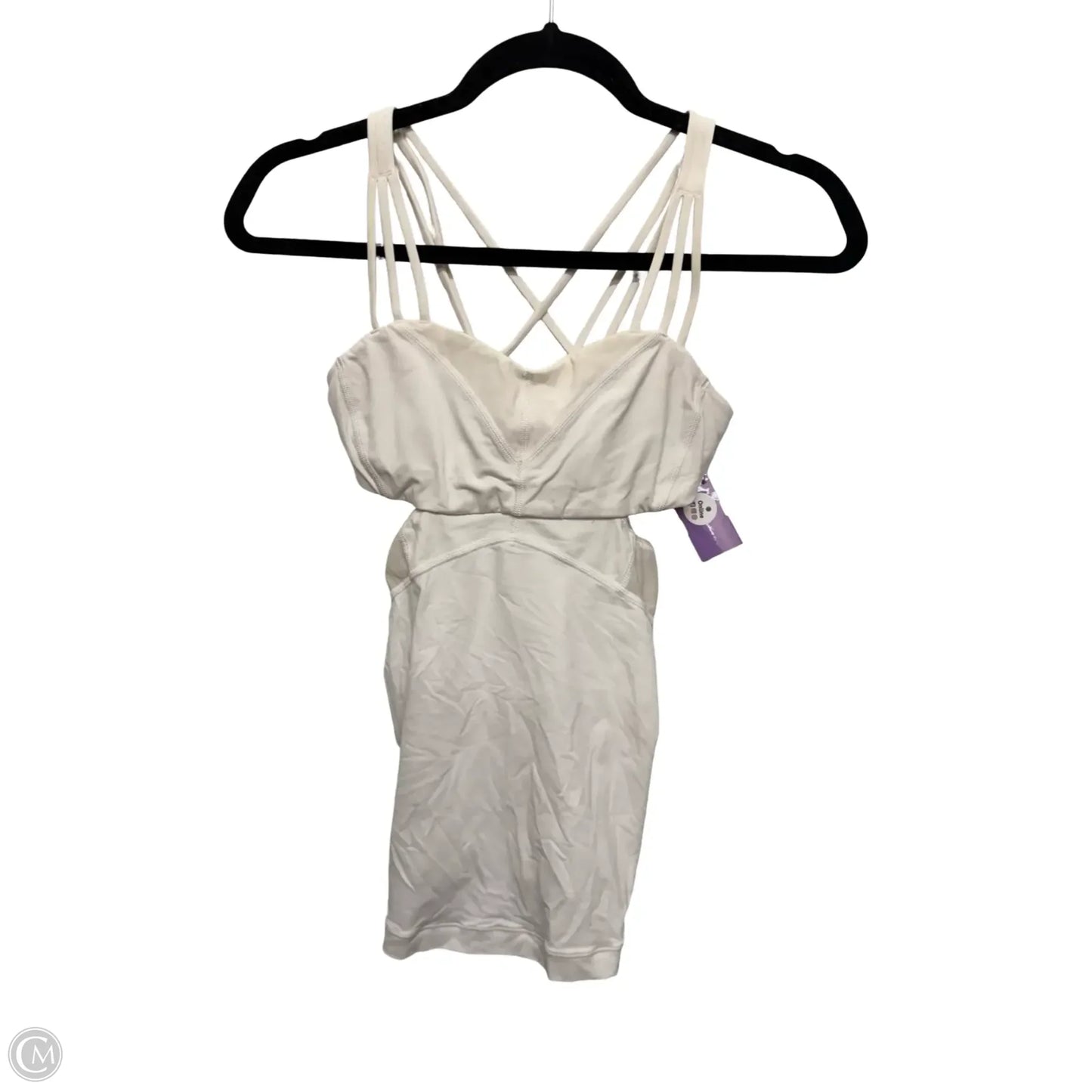 Athletic Tank Top By Lululemon In White, Size: 4