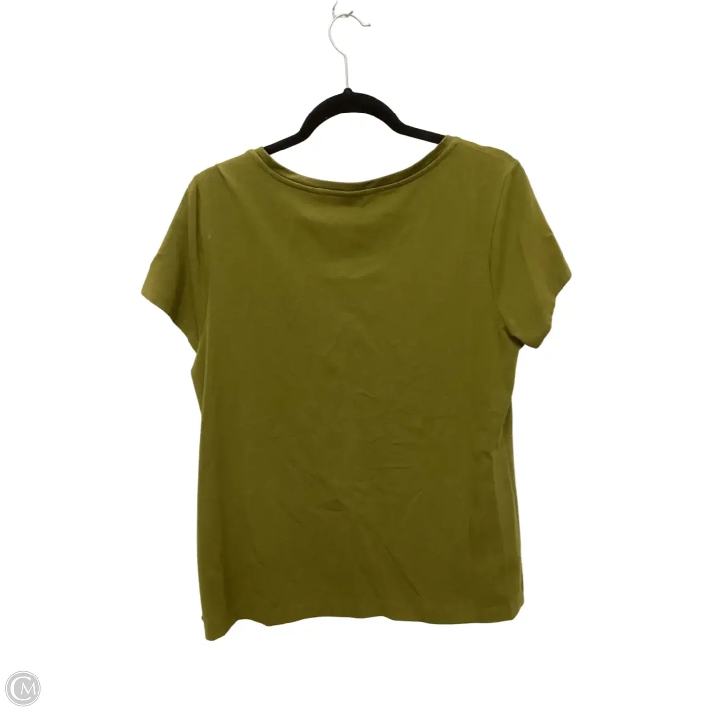 Top Short Sleeve Designer By Halston In Green, Size: M