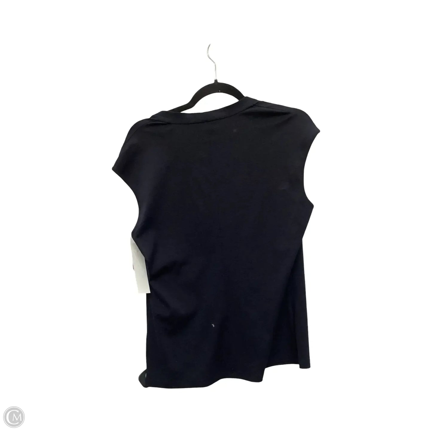 Top Sleeveless Designer By Lafayette 148 In Navy, Size: Xl