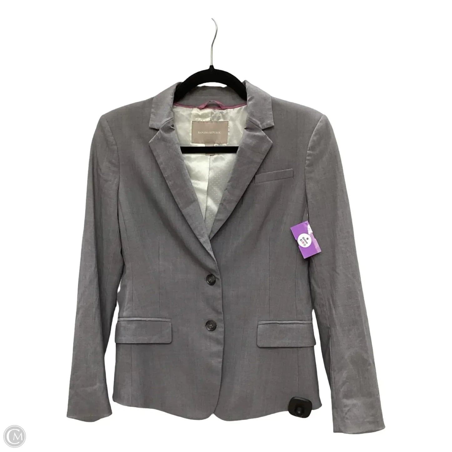 Blazer By Banana Republic In Grey, Size: 4p
