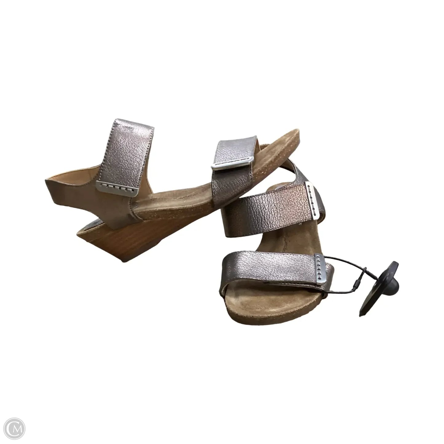 Sandals Heels Wedge By Sofft In Bronze, Size: 7