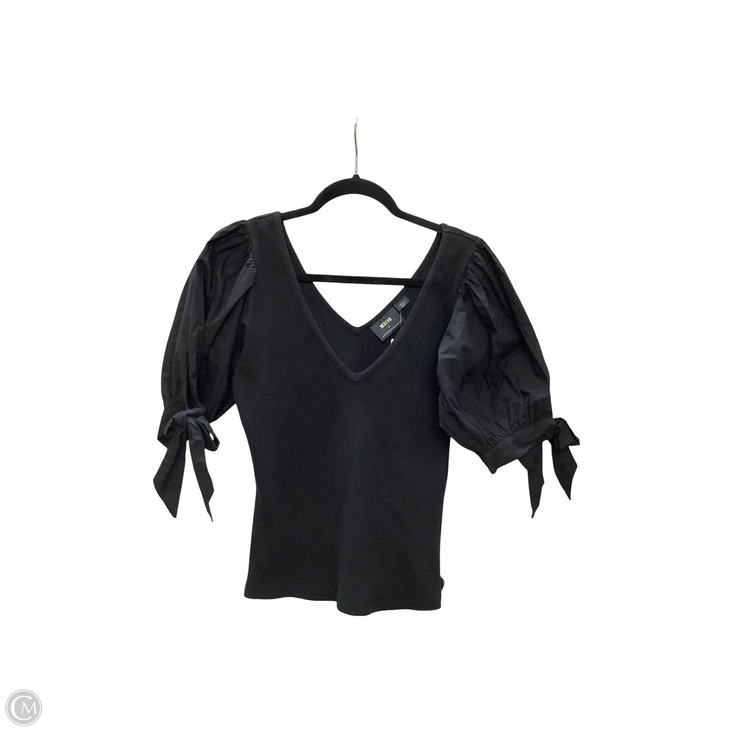 Blouse Long Sleeve By Maeve In Black, Size: S