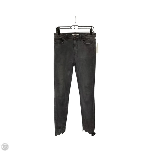 Designer Jeans Cropped By Sam Edelman In Black Denim, Size: 10