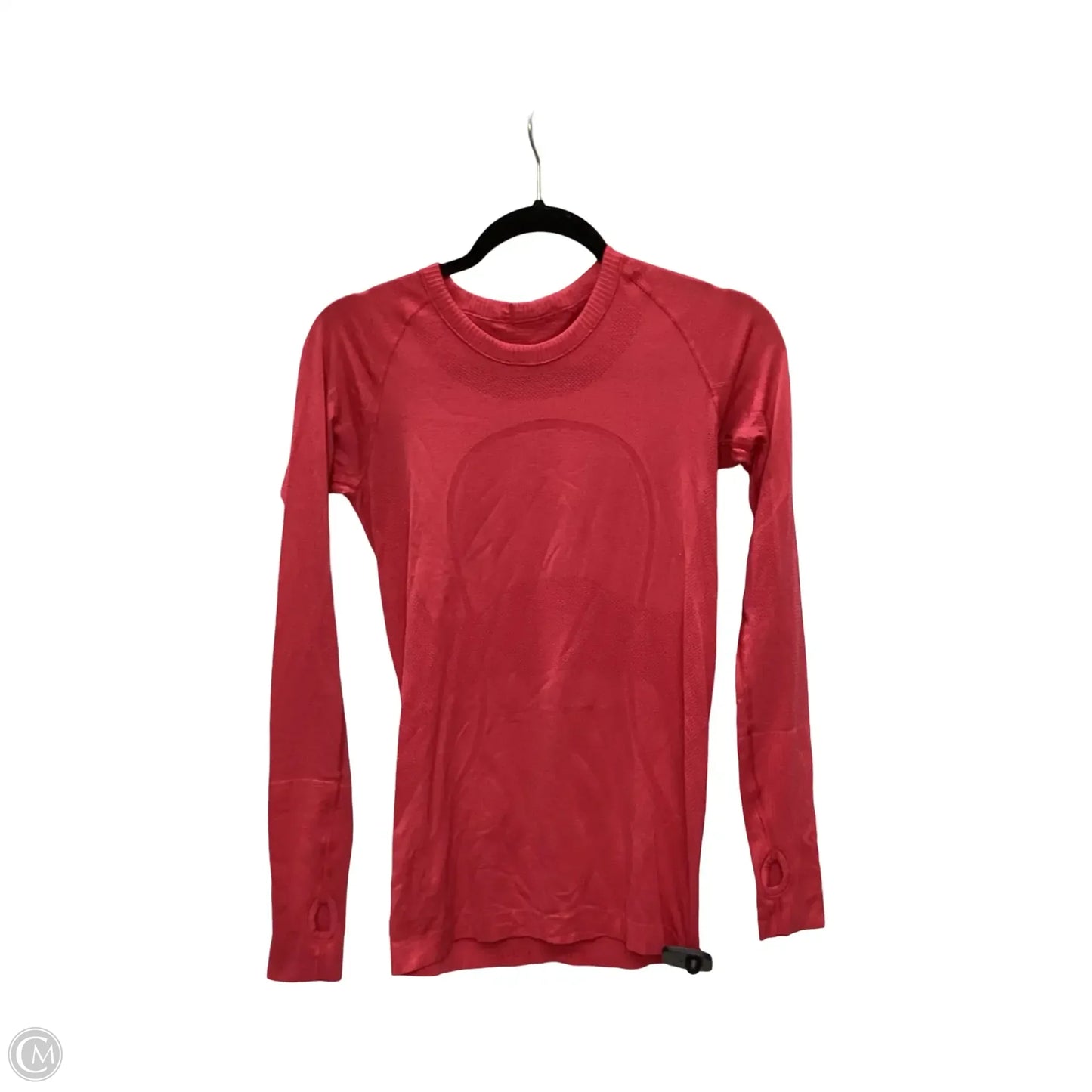 Athletic Top Long Sleeve Crewneck By Lululemon In Red, Size: 6