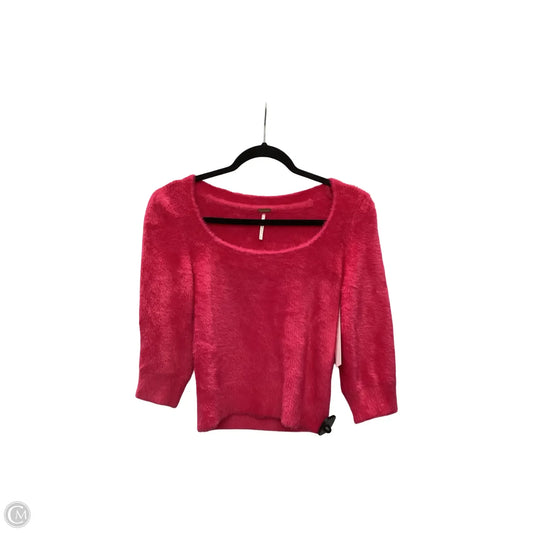 Blouse 3/4 Sleeve By Free People In Pink, Size: S