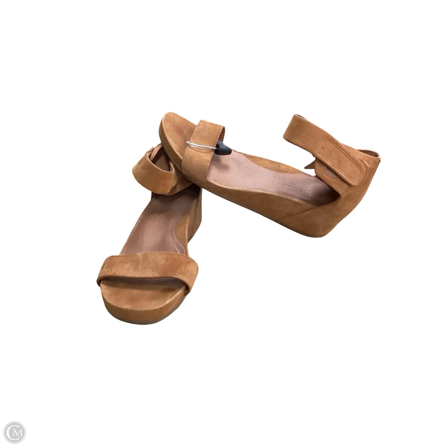 Sandals Heels Wedge By Gentle Souls In Brown, Size: 8