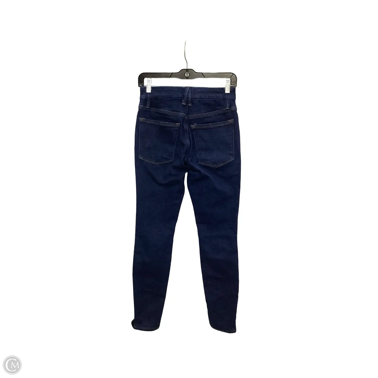 Designer Jeans Skinny By Good American In Blue Denim, Size: 6