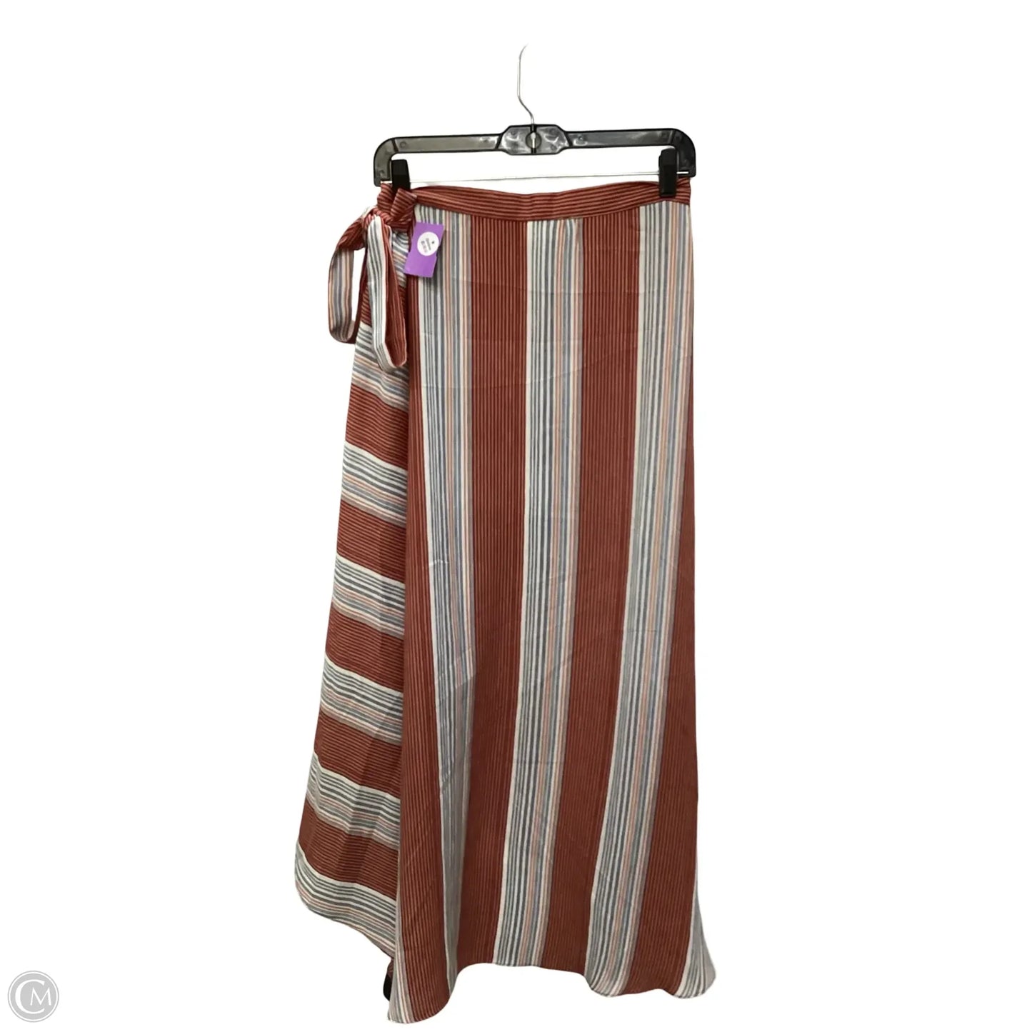 Skirt Midi By Lavender Field In Striped Pattern, Size: L