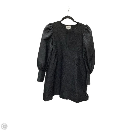 Designer Dress Casual Short By Ganni In Black, Size: 2