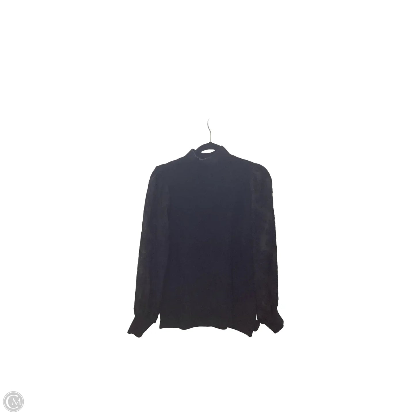Blouse Long Sleeve By Chicos In Black, Size: M