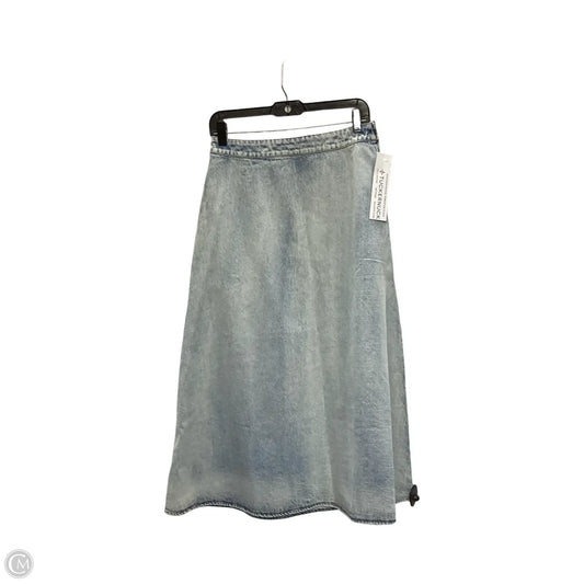 Skirt Midi By Tuckernuck In Blue Denim, Size: 6