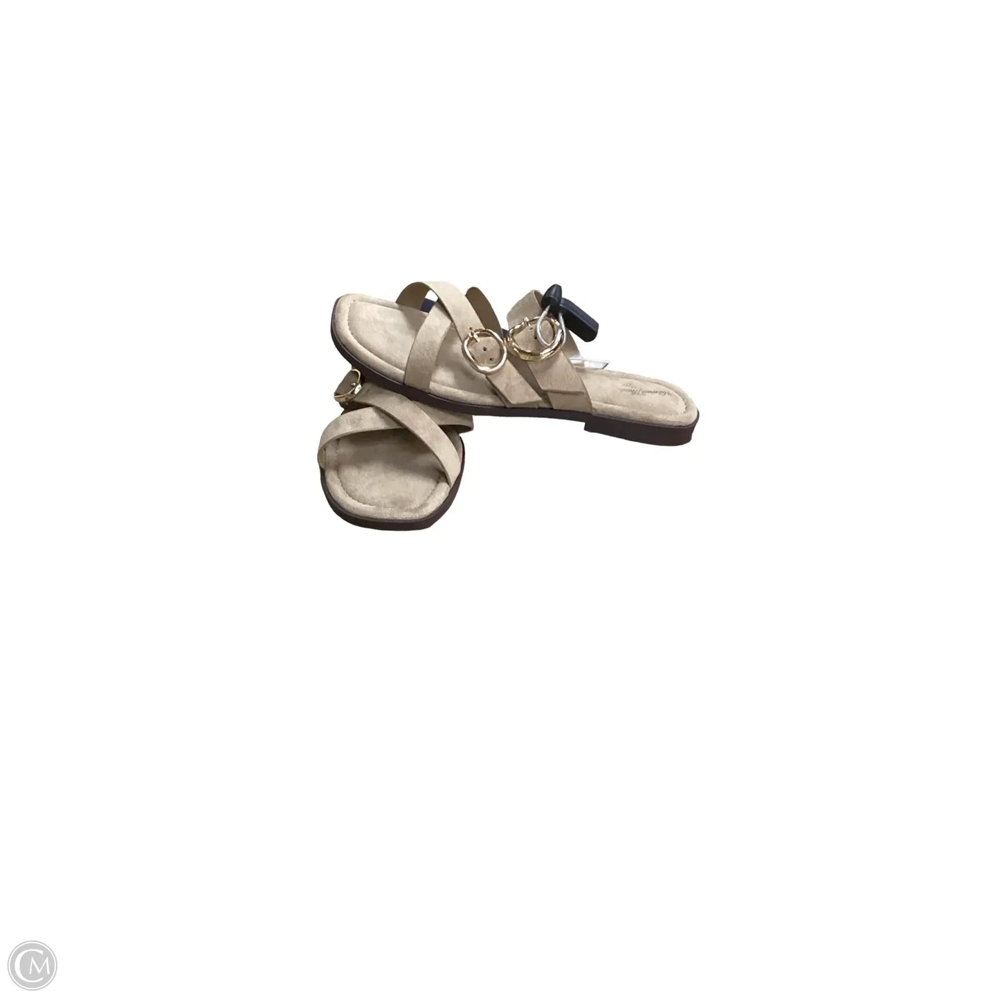 Sandals Flats By Universal Thread In Tan, Size: 8