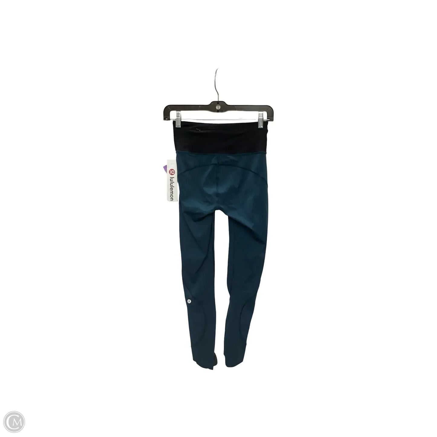 Athletic Capris By Lululemon In Teal, Size: 4