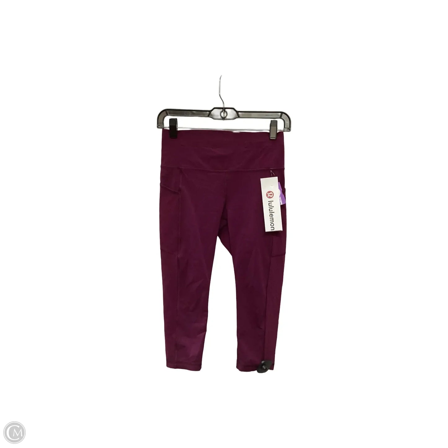 Athletic Capris By Lululemon In Purple, Size: 6