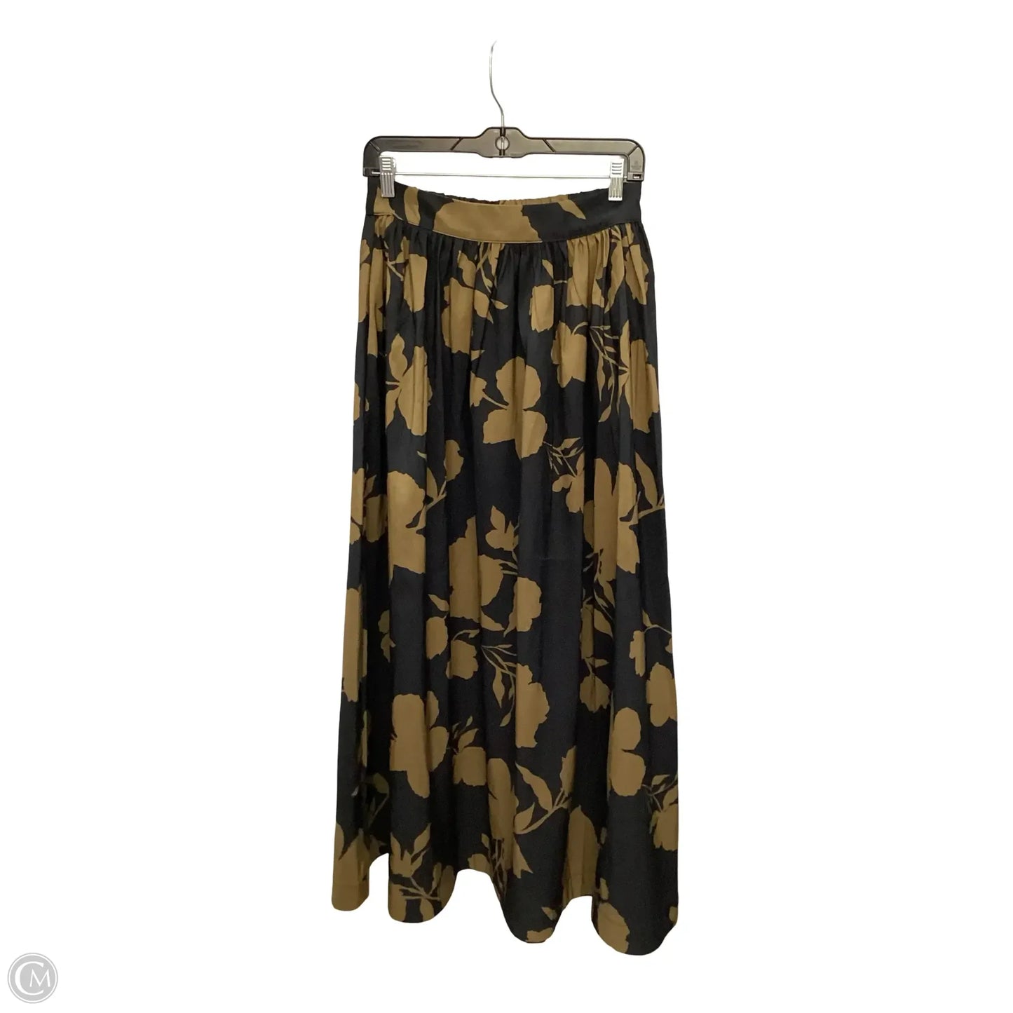 Skirt Maxi By A New Day In Black & Gold, Size: M
