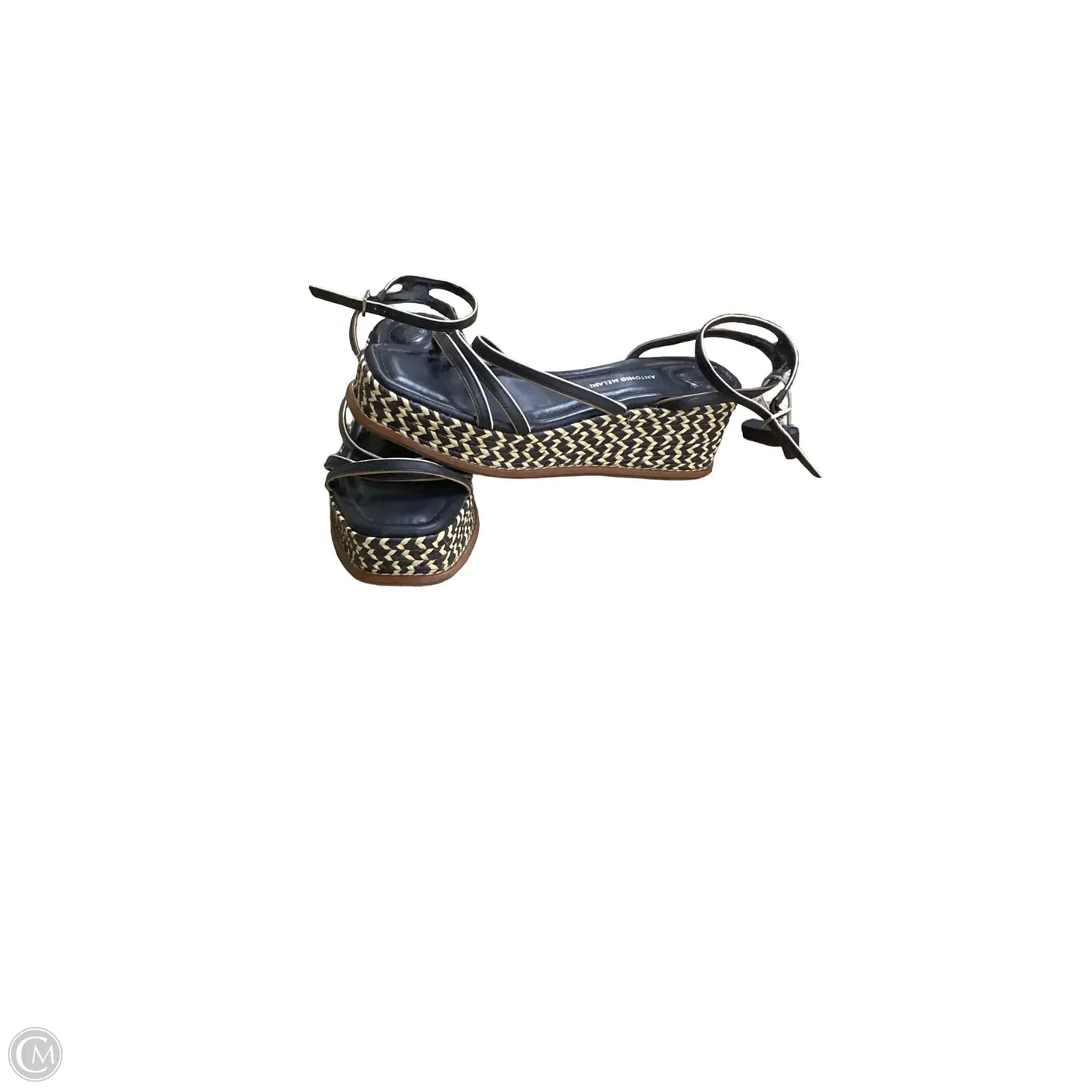 Sandals Heels Wedge By Antonio Melani In Black, Size: 8