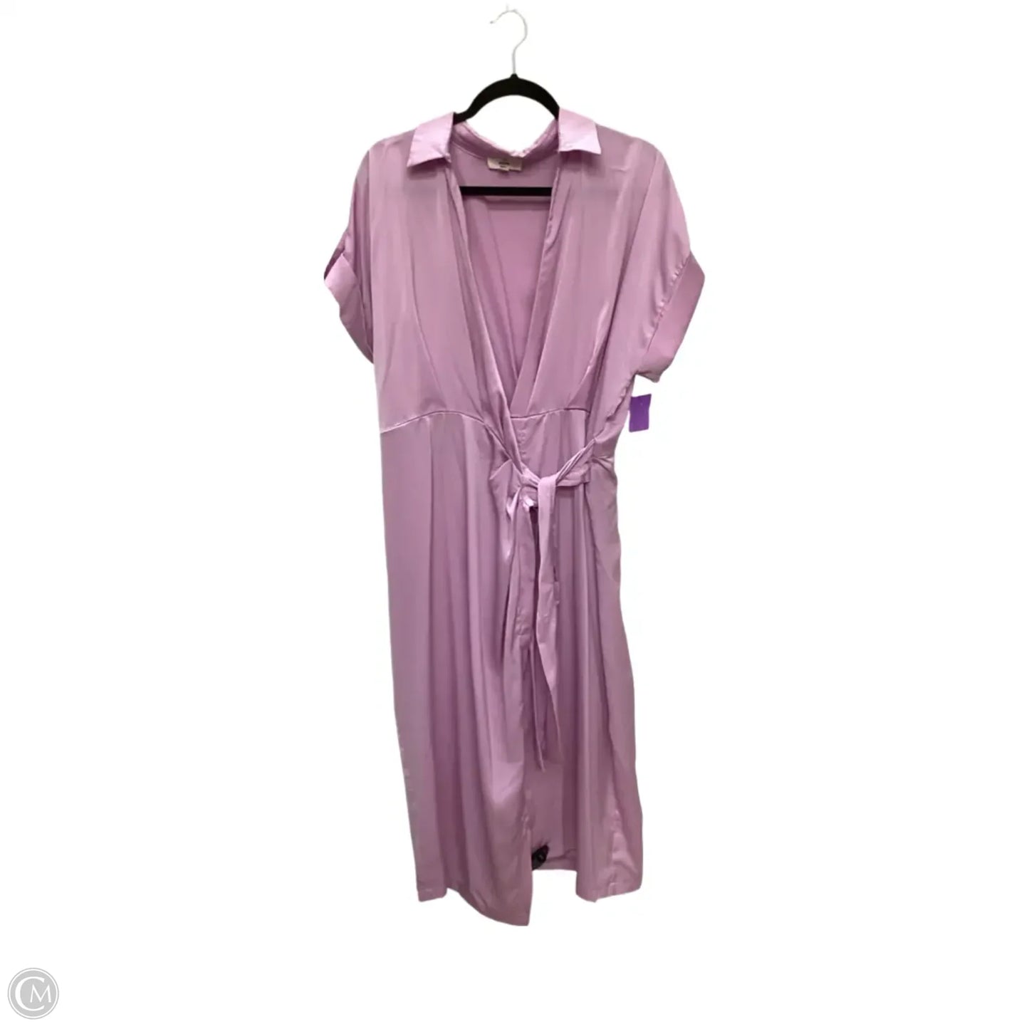 Dress Casual Midi By Entro In Pink, Size: L