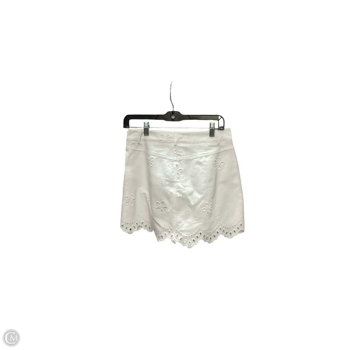 Skirt Mini & Short By Heyson In White Denim, Size: S