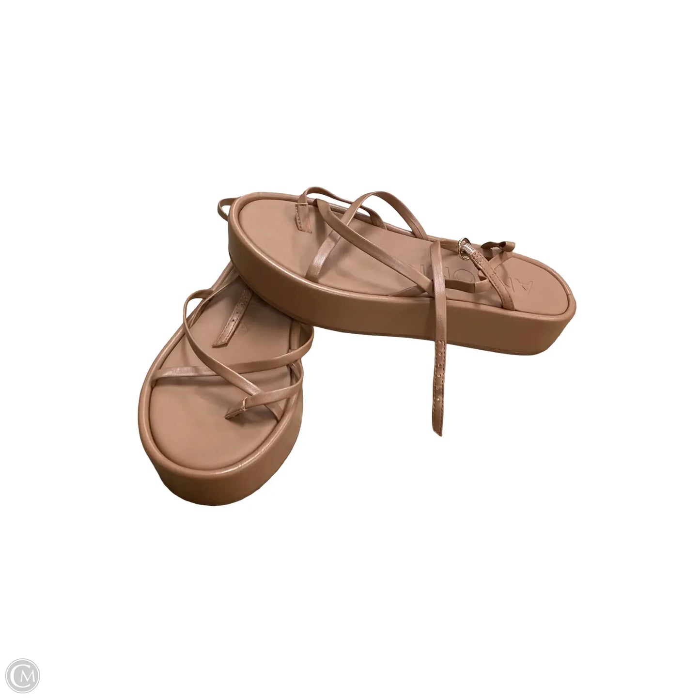 Sandals Heels Platform By Antonio Melani In Brown, Size: 8