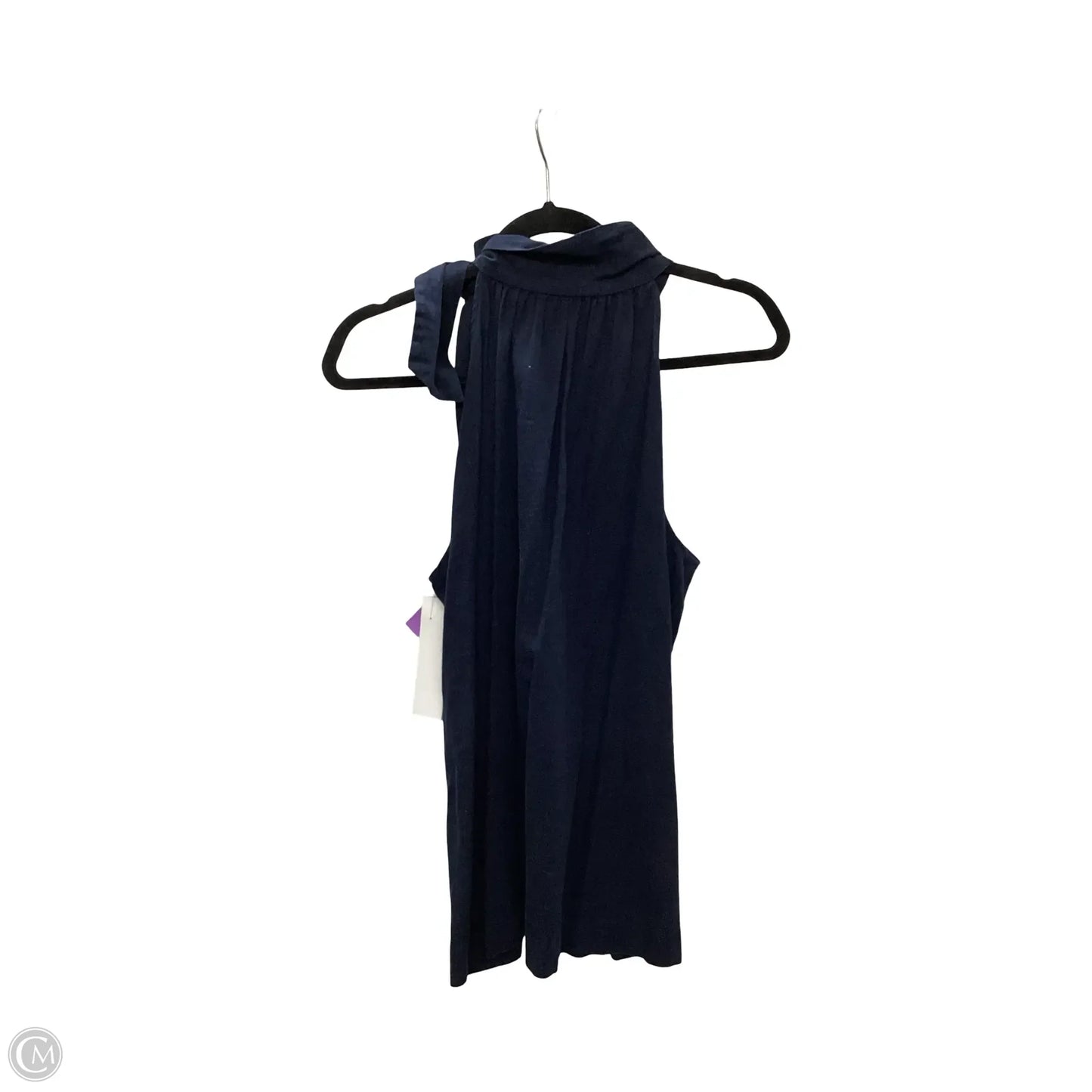 Designer Blouse Sleeveless By Grace Baker In Navy, Size: Xl
