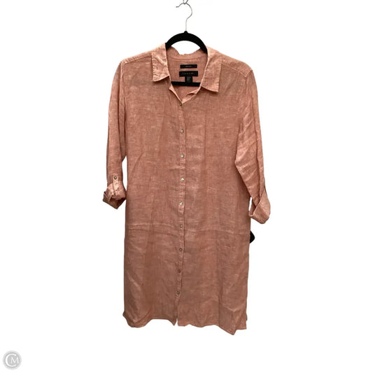 Blouse Long Sleeve By Tahari In Peach, Size: M