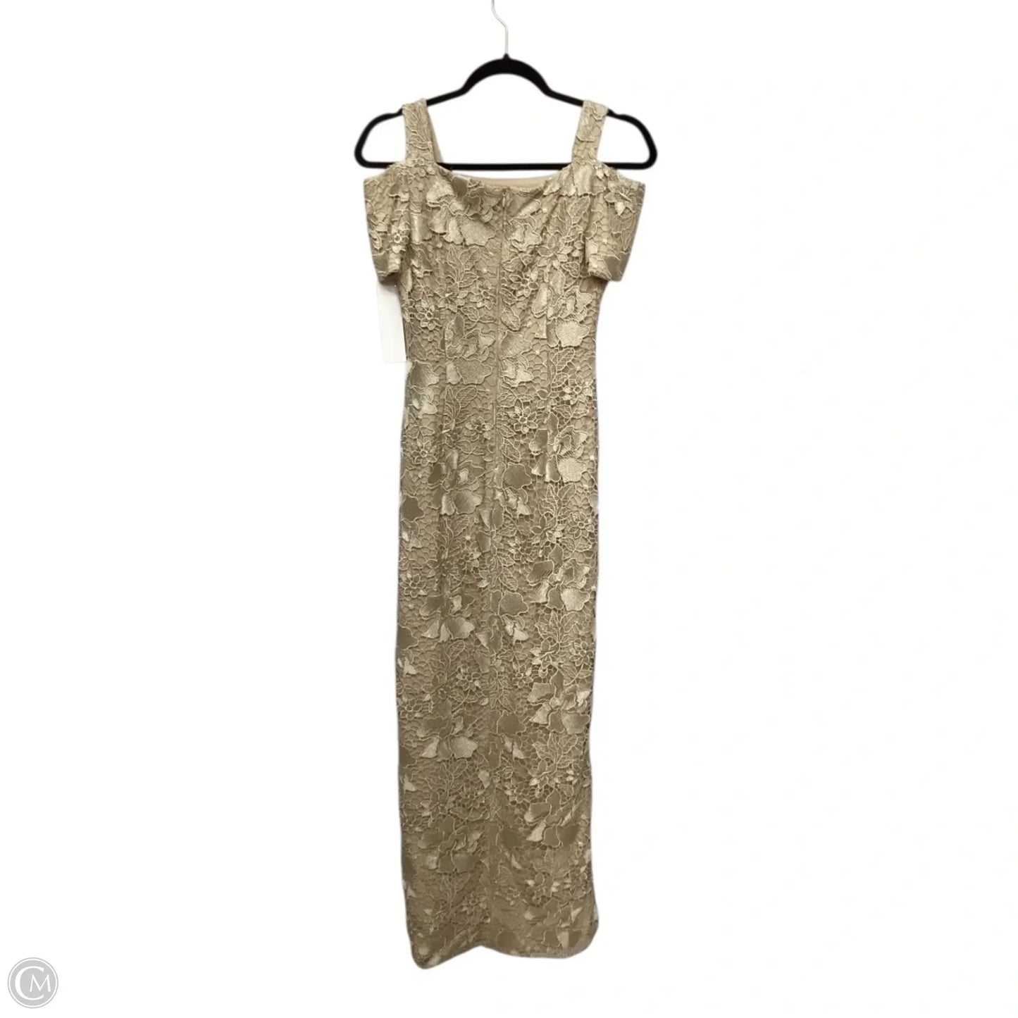Dress Party Long By Adrianna Papell In Tan, Size: 4