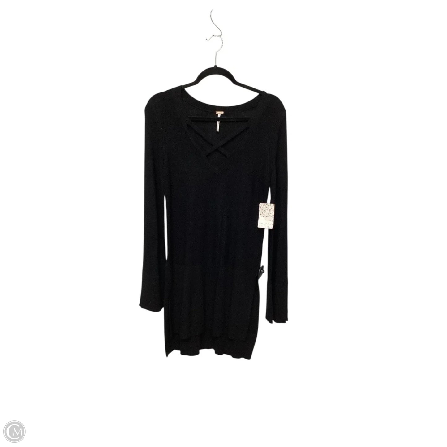 Top Long Sleeve By Free People In Black, Size: S