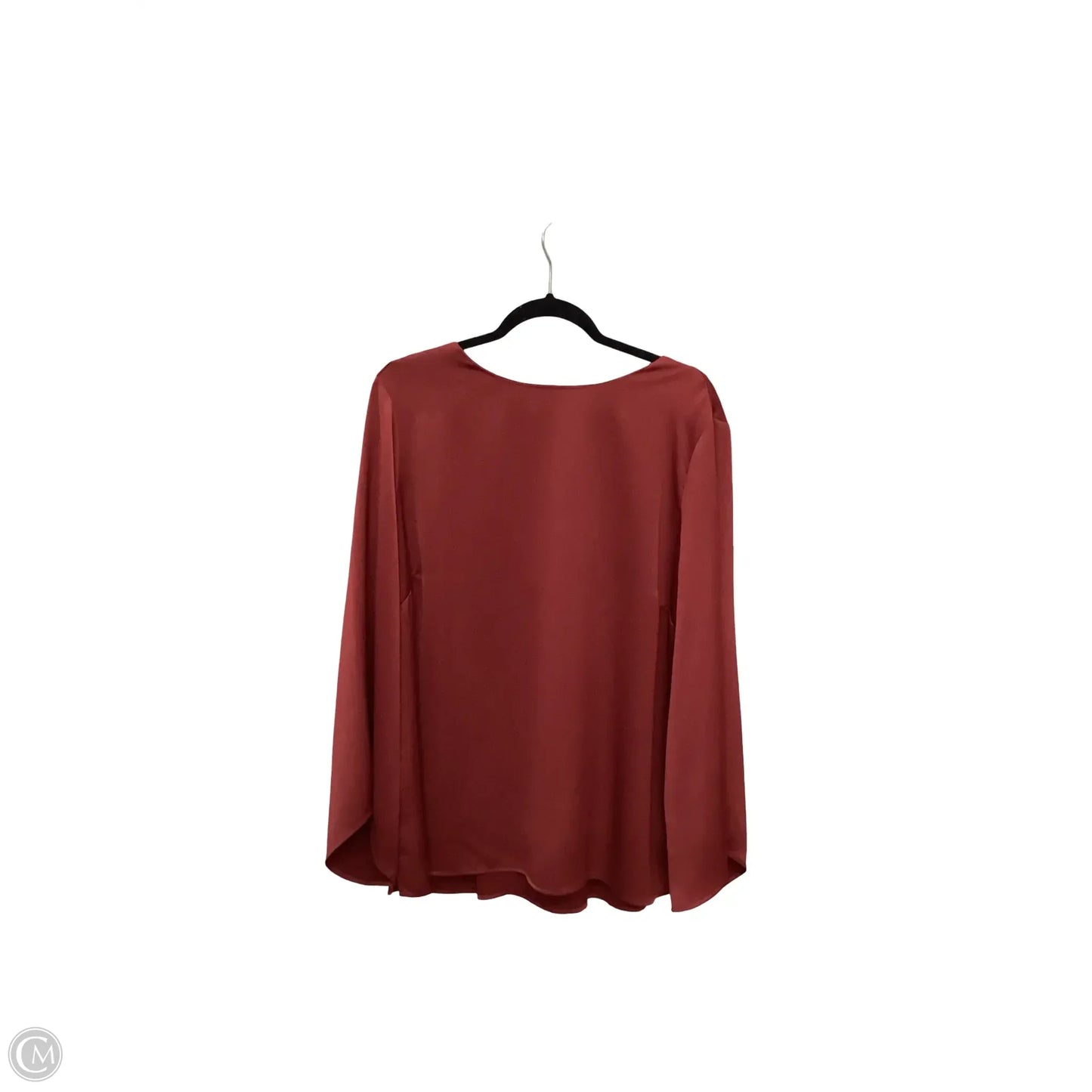 Blouse Long Sleeve By Chicos In Red, Size: Xl