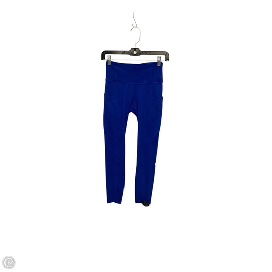 Athletic Leggings By Lululemon In Blue, Size: 4