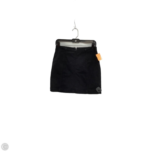 Skirt Mini & Short By Free People In Black Denim, Size: S