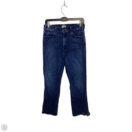 Designer Jeans Straight By Mother In Blue Denim, Size: 10
