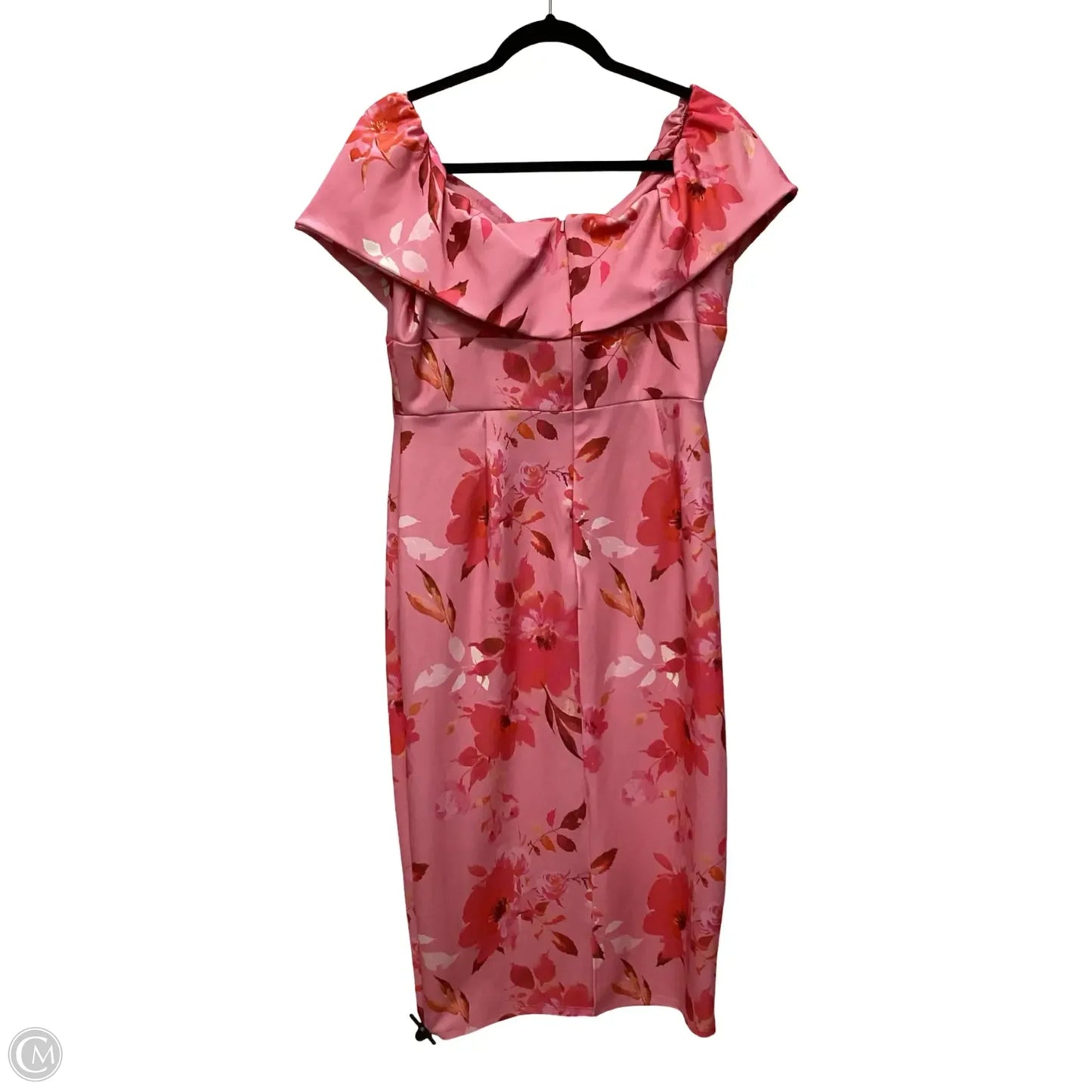Dress Party Midi By Clothes Mentor In Pink, Size: 16