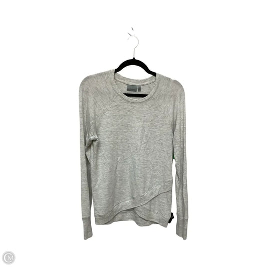 Athletic Top Long Sleeve Crewneck By Athleta In Grey, Size: Xs