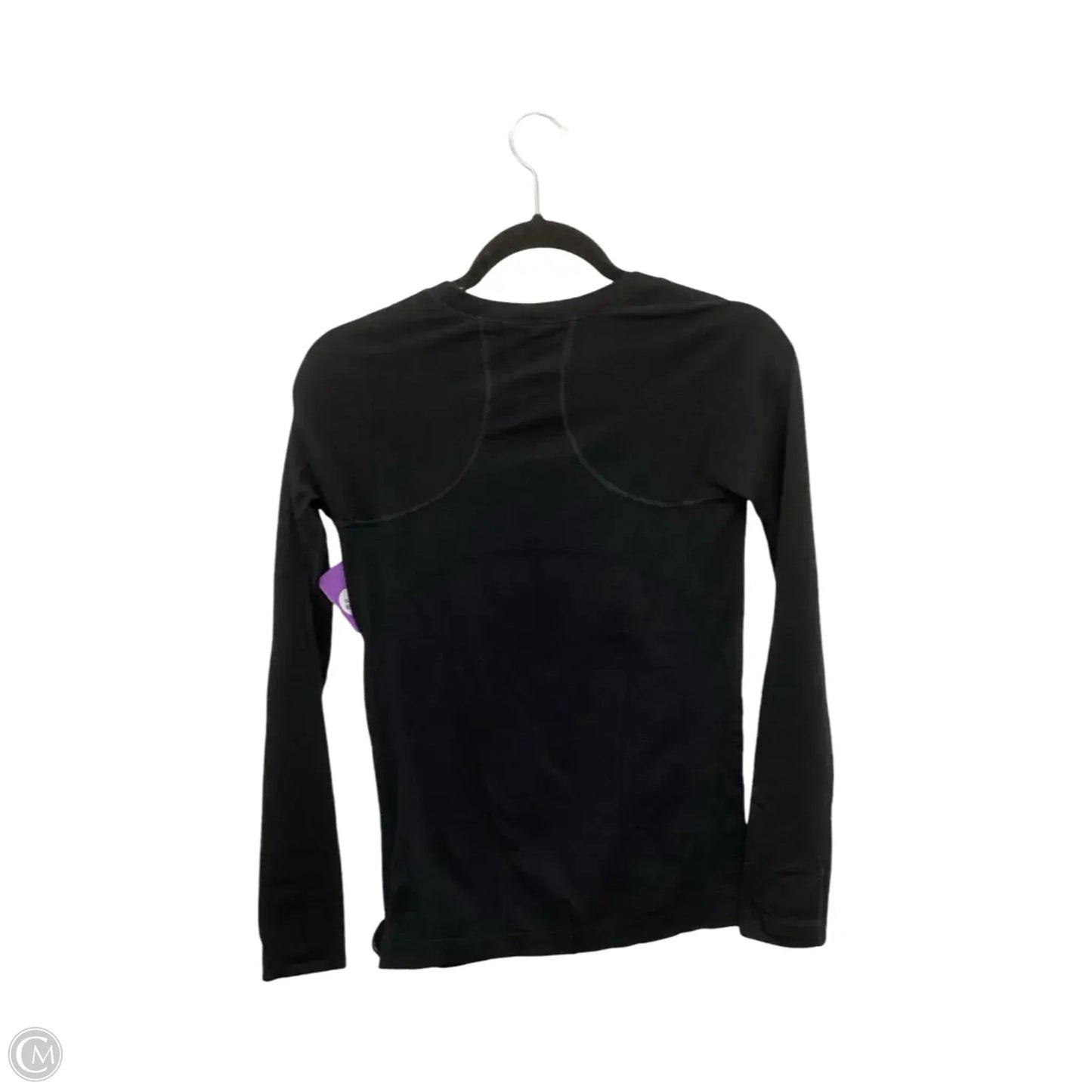 Athletic Top Long Sleeve Crewneck By Athleta In Black, Size: S