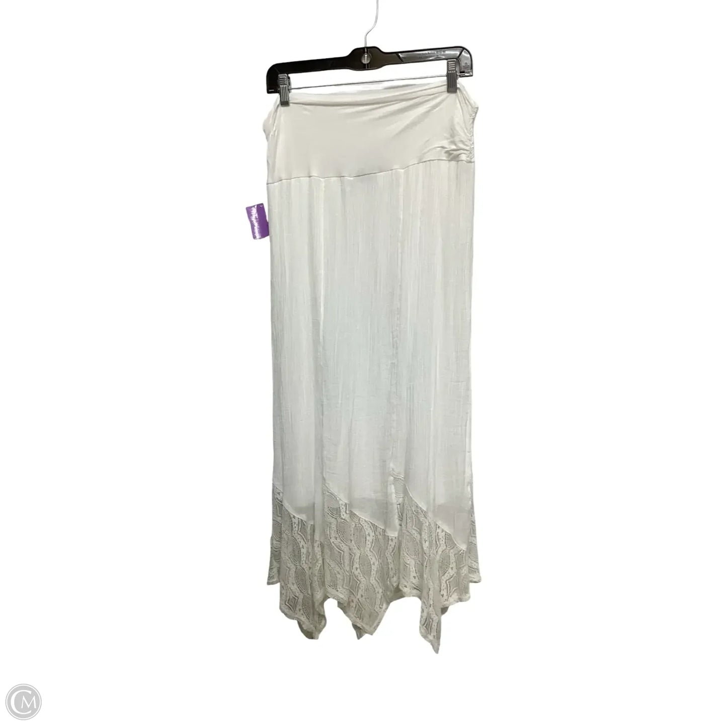 Skirt Maxi By Apt 9 In White, Size: Xxl