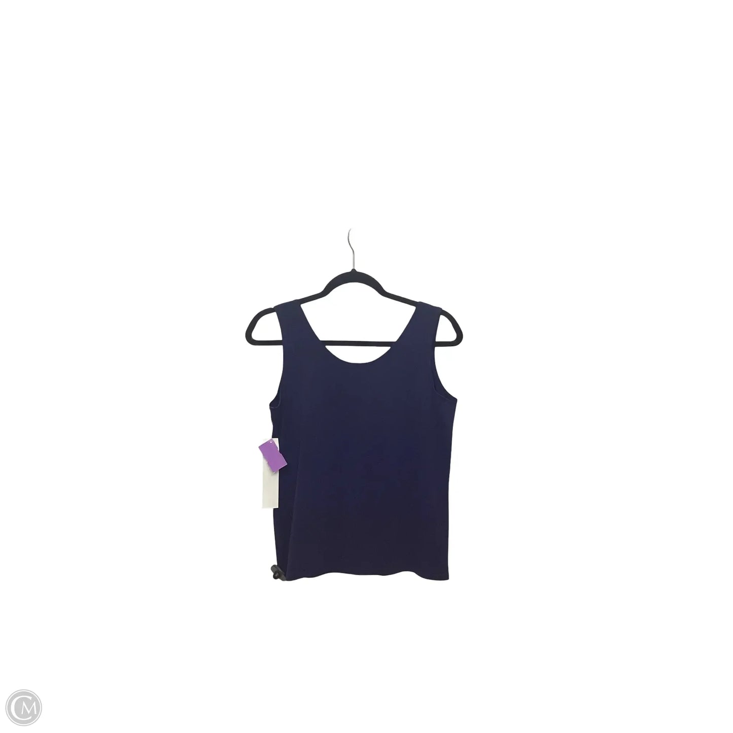 Blouse Sleeveless By Chicos In Navy, Size: M