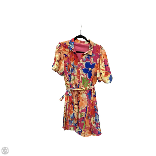 Dress Casual Short By Flying Tomato In Floral Print, Size: L