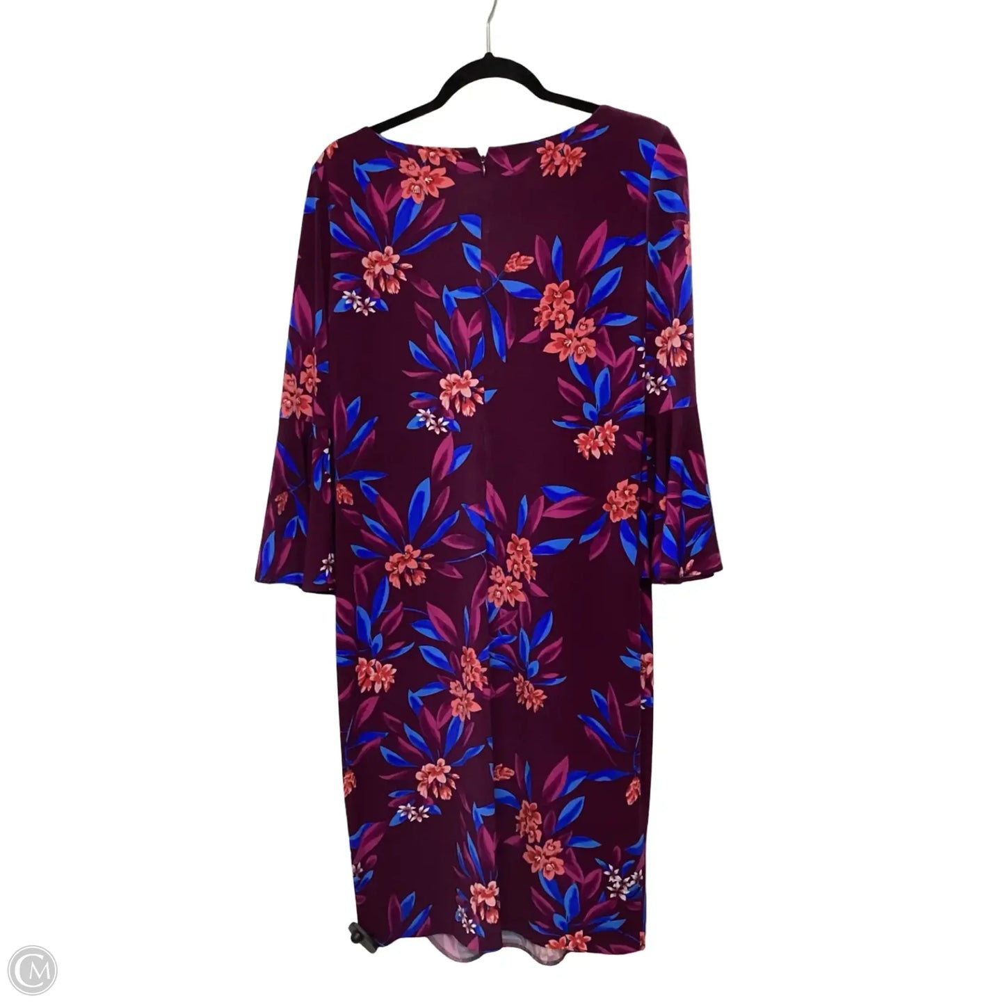 Dress Casual Midi By Calvin Klein In Purple, Size: 12