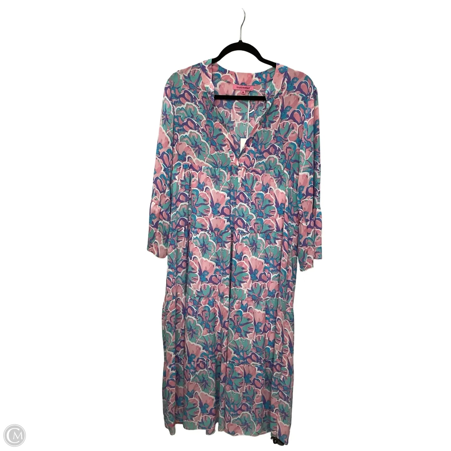 Dress Casual Maxi By Simply Southern In Pink & Purple, Size: M