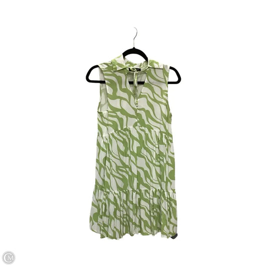 Dress Casual Short By Rachel Zoe In Green & White, Size: S