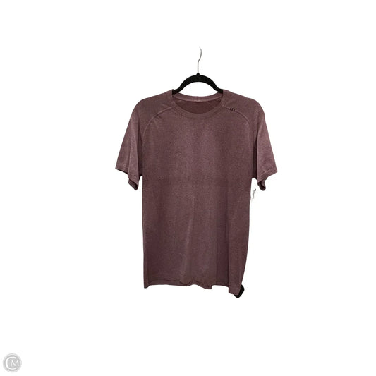 Athletic Top Short Sleeve By Lululemon In Purple, Size: M