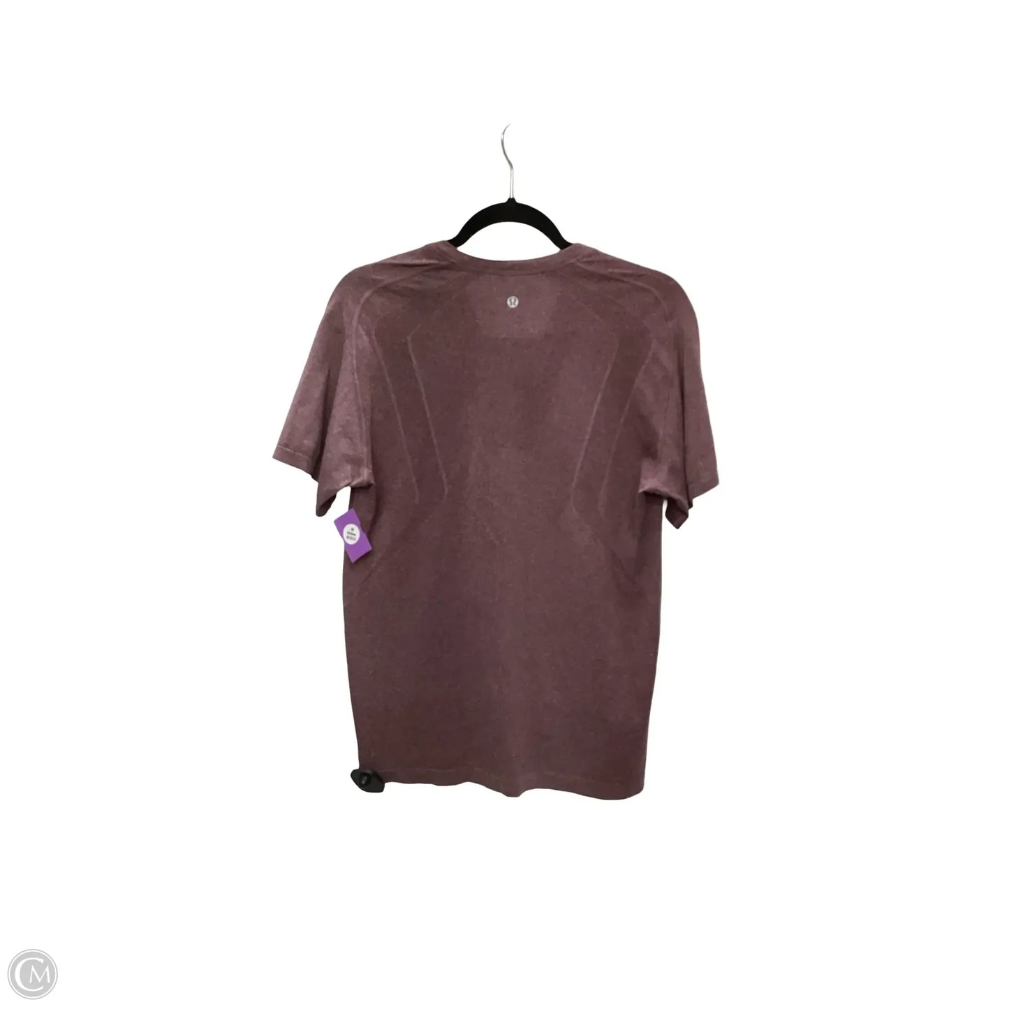 Athletic Top Short Sleeve By Lululemon In Purple, Size: M