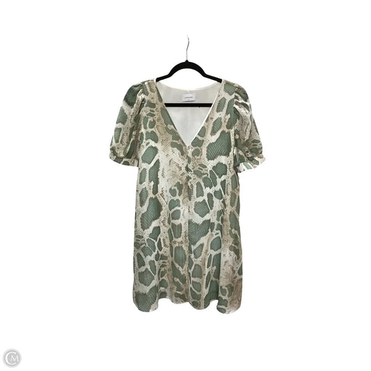 Dress Casual Short By Adrienne In Green, Size: S