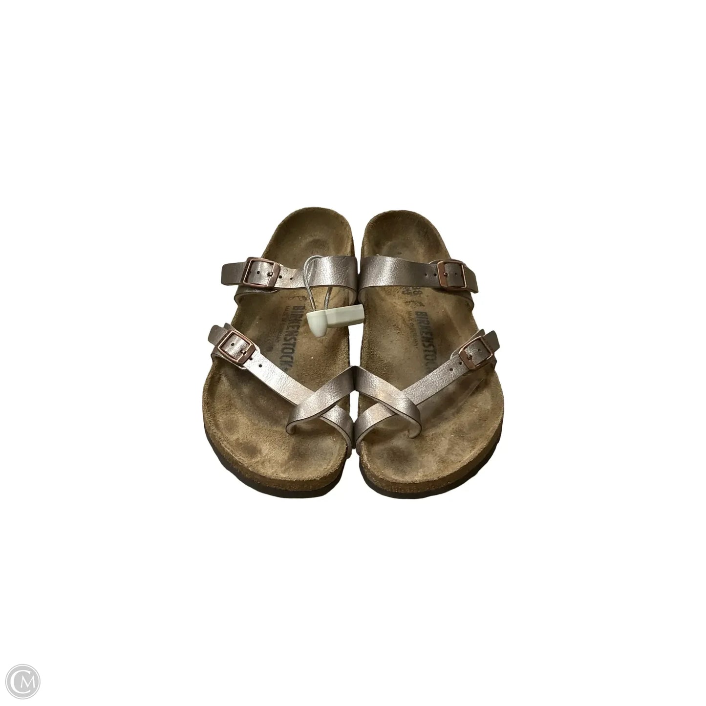 Sandals Flats By Birkenstock In Bronze, Size: 7.5